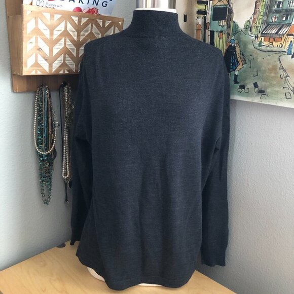 Pronto Uomo Merino Wool 1/4 Zip Sweater - Picture 2 of 3